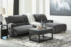 Clonmel Signature Design by Ashley 3-Piece Reclining Sectional with Chaise image