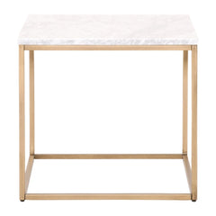 Essentials For Living Traditions Carrera Nesting End Table in White/Gold image
