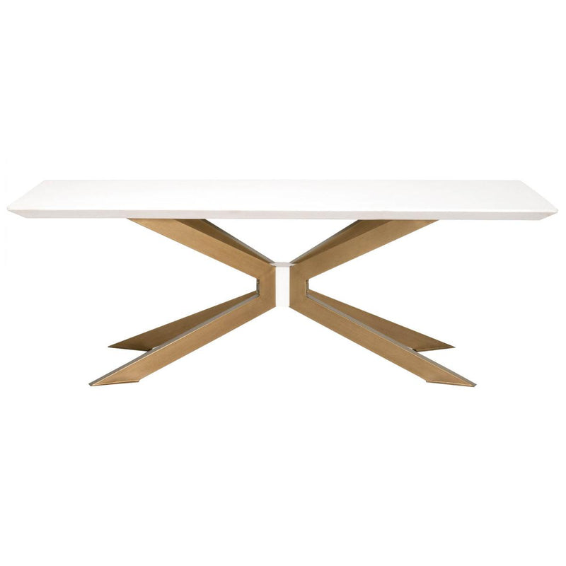 Essentials For Living District Industry Rectangle Dining Table in Ivory image