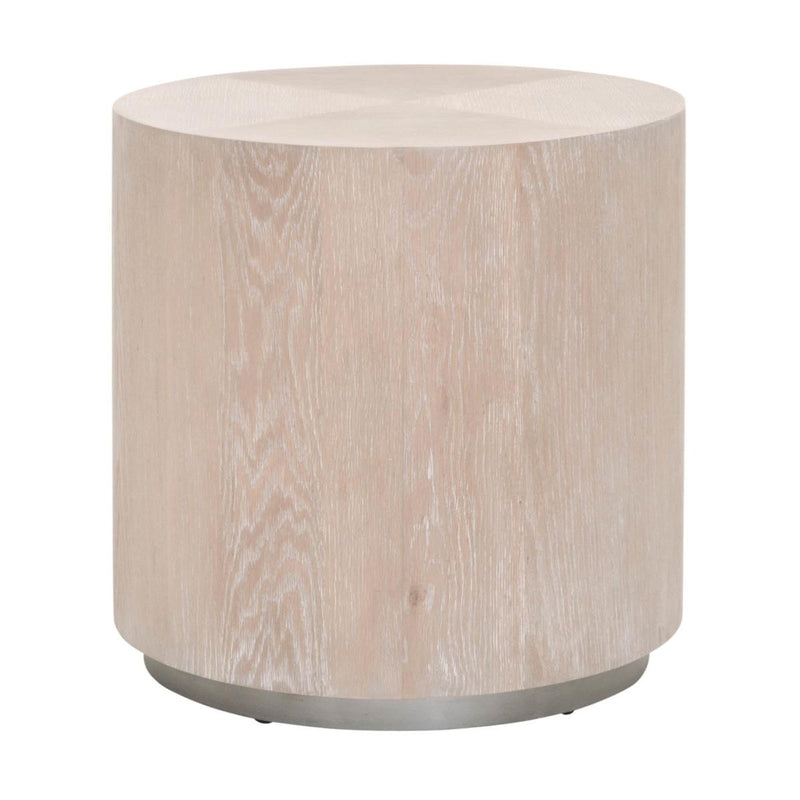 Essentials For Living District Roto Large End Table in Natural Gray Oak/Silver image