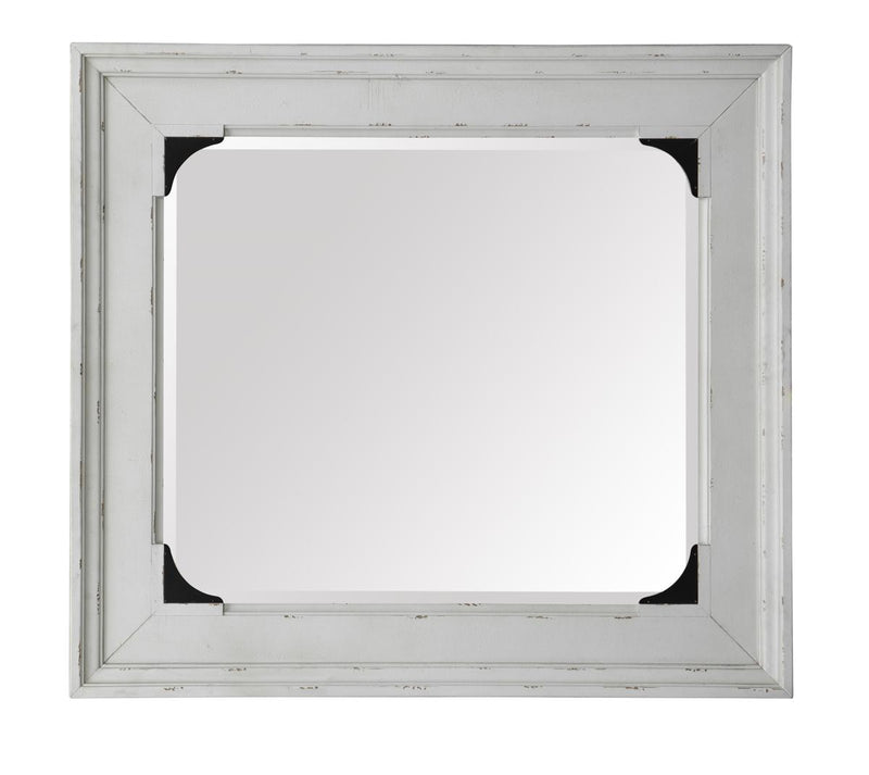 Magnussen Furniture Bellevue Manor Mirror in Weathered Shutter White image