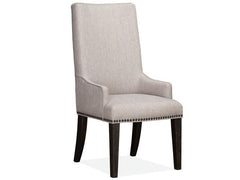 Magnussen Furniture Sloan Upholstered Host Side Chair in Peppercorn (Set of 2) image