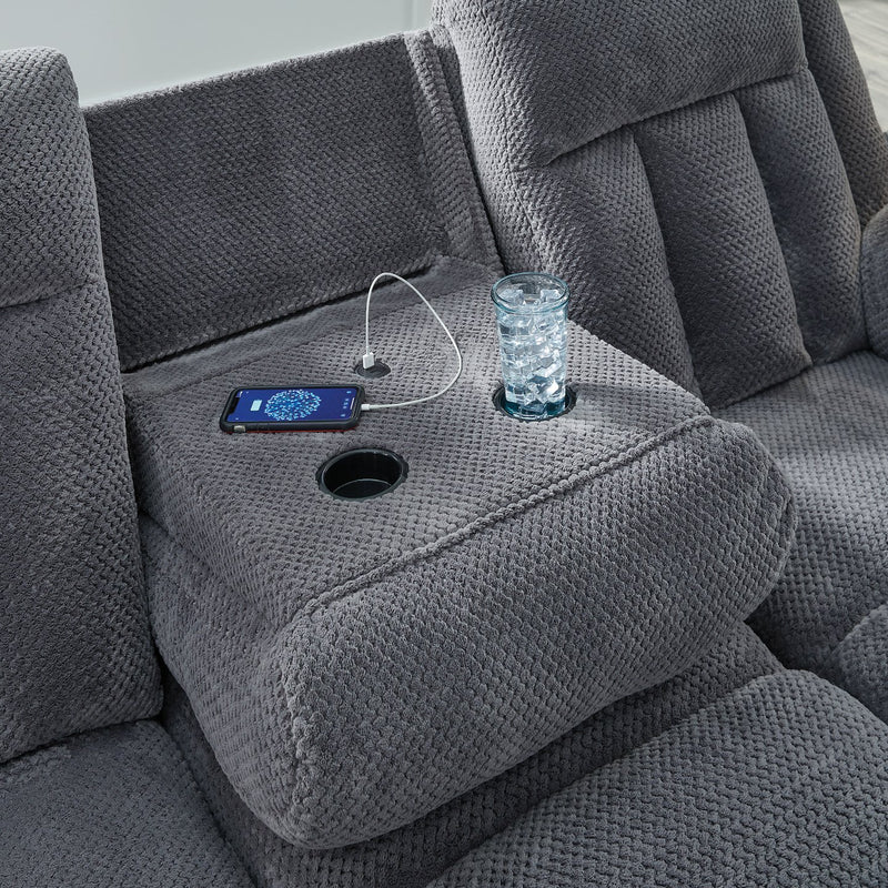 Observation Power Reclining Sofa with Drop Down Table - Sanctuary Home Furnishings (CA)*