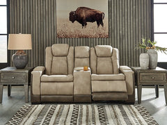 Next-Gen DuraPella Power Reclining Loveseat with Console - Sanctuary Home Furnishings (CA)*