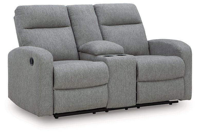 Gauntlet Reclining Loveseat with Console - Sanctuary Home Furnishings (CA)*
