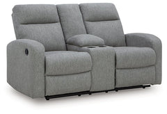 Gauntlet Reclining Loveseat with Console - Sanctuary Home Furnishings (CA)*
