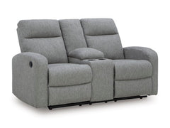 Gauntlet Reclining Loveseat with Console - Sanctuary Home Furnishings (CA)*