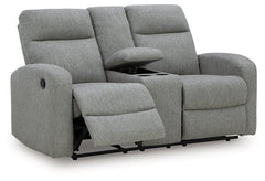 Gauntlet Reclining Loveseat with Console - Sanctuary Home Furnishings (CA)*
