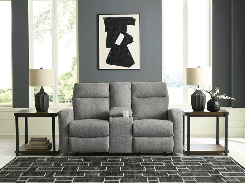 Gauntlet Reclining Loveseat with Console - Sanctuary Home Furnishings (CA)*