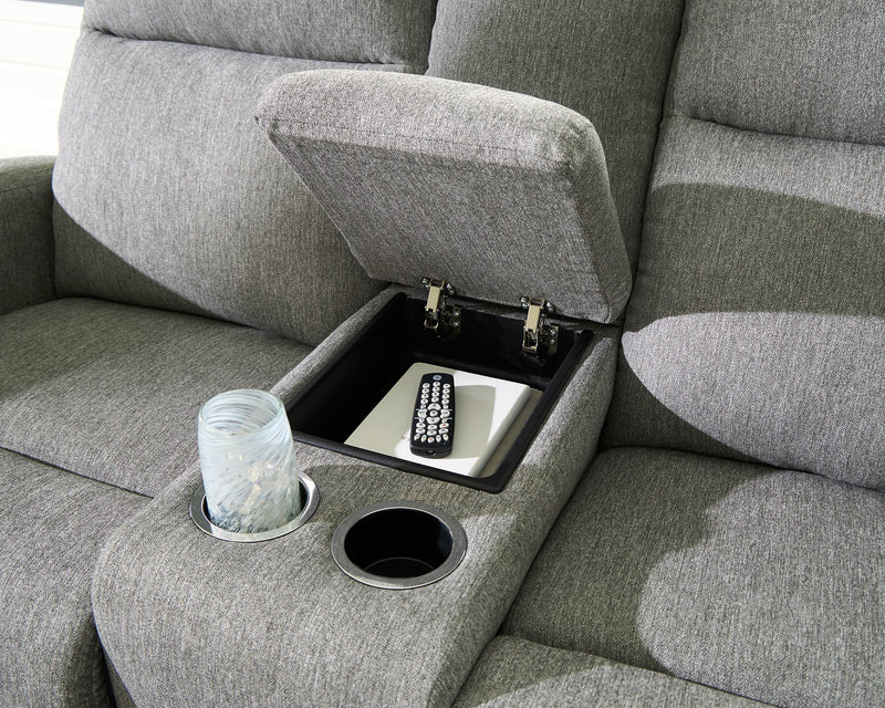 Gauntlet Reclining Loveseat with Console - Sanctuary Home Furnishings (CA)*