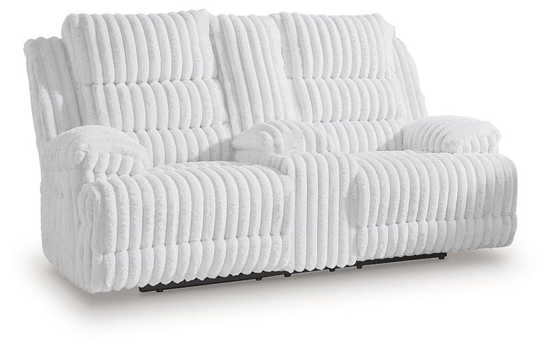 Rhines Falls Power Reclining Loveseat with Console - Sanctuary Home Furnishings (CA)*