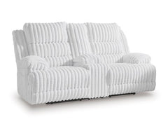 Rhines Falls Power Reclining Loveseat with Console - Sanctuary Home Furnishings (CA)*