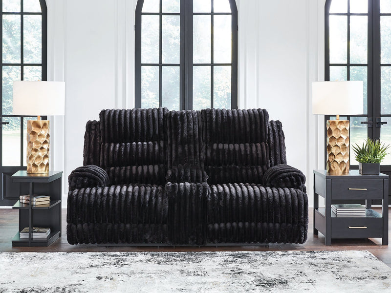 Rhine Falls Reclining Loveseat with Console - Sanctuary Home Furnishings (CA)*