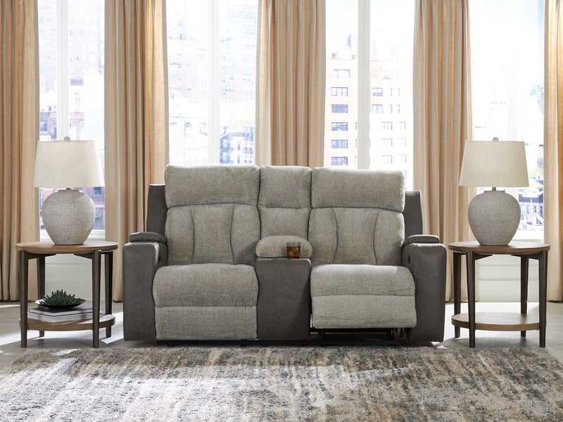 WhipLash Power Reclining Loveseat with Console - Sanctuary Home Furnishings (CA)*