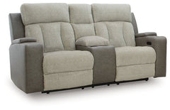 WhipLash Power Reclining Loveseat with Console - Sanctuary Home Furnishings (CA)*