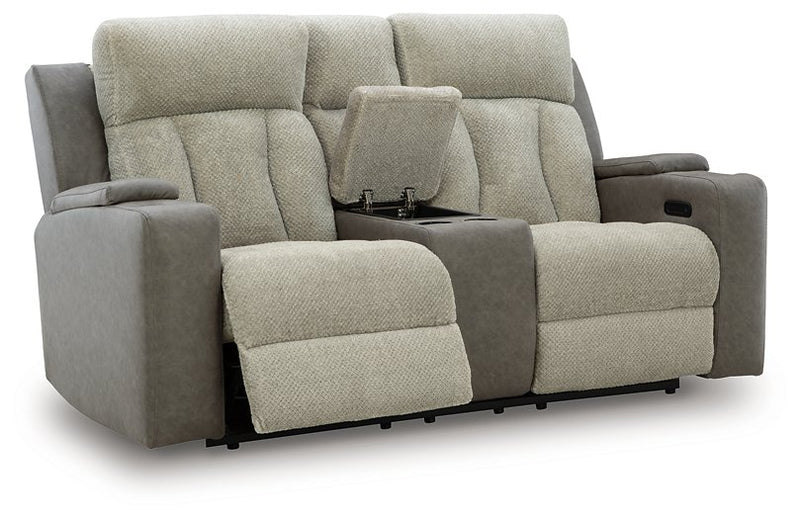 WhipLash Power Reclining Loveseat with Console - Sanctuary Home Furnishings (CA)*