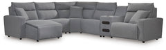 ModMax II Reclining Sectional with Chaise and Audio Console - Sanctuary Home Furnishings (CA)*