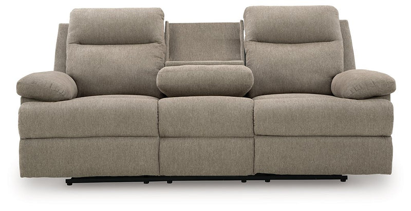 Side-Swipe Reclining Sofa with Drop Down Table - Sanctuary Home Furnishings (CA)*