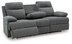 Side-Swipe Reclining Sofa with Drop Down Table - Sanctuary Home Furnishings (CA)*