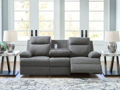 Side-Swipe Reclining Sofa with Drop Down Table - Sanctuary Home Furnishings (CA)*