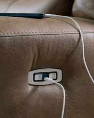 Beckley Place Power Reclining Loveseat with Console - Sanctuary Home Furnishings (CA)*