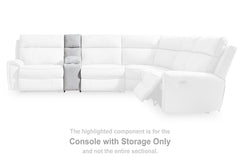 Social Pointe Reclining Sectional with Storage Console - Sanctuary Home Furnishings (CA)*