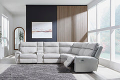 Social Pointe Reclining Sectional with Storage Console - Sanctuary Home Furnishings (CA)*