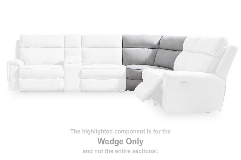 Social Pointe Reclining Sectional with Storage Console - Sanctuary Home Furnishings (CA)*
