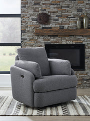 Alainmont Next-Gen Nuvella Swivel Power Recliner - Sanctuary Home Furnishings (CA)*