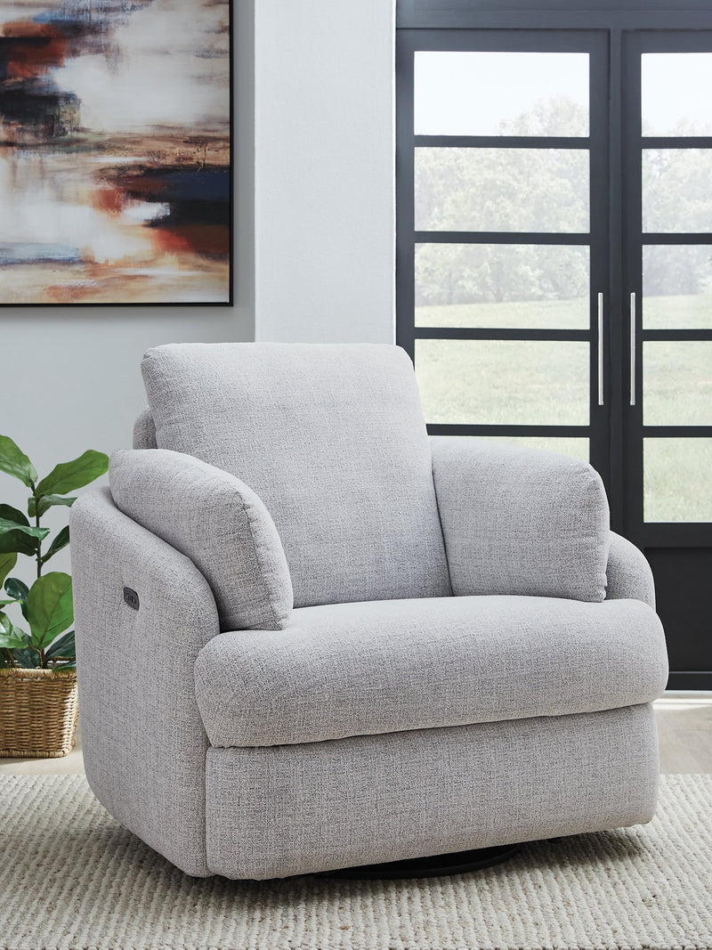 Alainmont Next-Gen Nuvella Swivel Power Recliner - Sanctuary Home Furnishings (CA)*