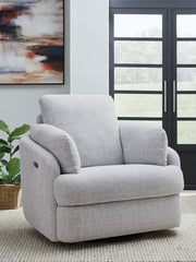Alainmont Next-Gen Nuvella Swivel Power Recliner - Sanctuary Home Furnishings (CA)*