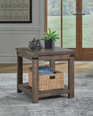 Hollum Rustic Brown End Table