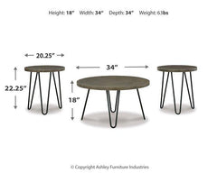 Hadasky Two-tone Table (Set of 3)
