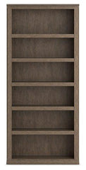 Janismore Weathered Gray Large Bookcase