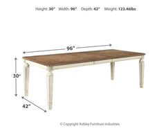 Realyn - Rect Dining Room Ext Table