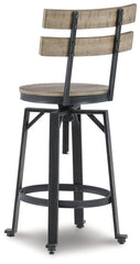 Lesterton Light Brown/Black Counter Height Bar Stool (Set of 2)