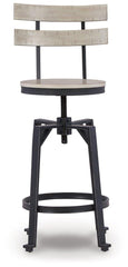 Karisslyn Whitewash/Black Counter Height Bar Stool (Set of 2)