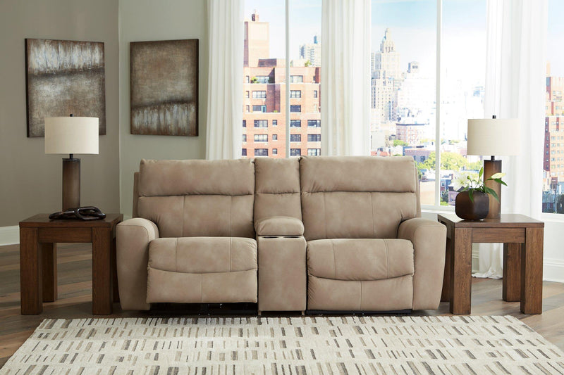 Next-Gen DuraPella Power Reclining Sectional Loveseat with Console - Sanctuary Home Furnishings (CA)*
