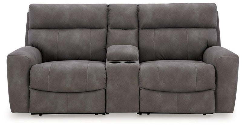 Next-Gen DuraPella Power Reclining Sectional Loveseat with Console - Sanctuary Home Furnishings (CA)*