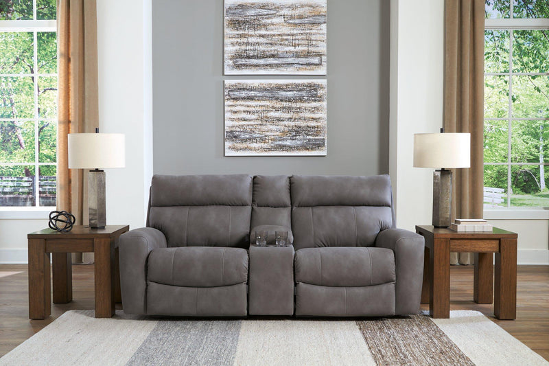 Next-Gen DuraPella Power Reclining Sectional Loveseat with Console - Sanctuary Home Furnishings (CA)*