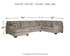 Ballinasloe 3-Piece Sectional with Chaise