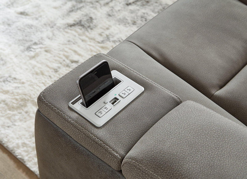 Next-Gen DuraPella Power Reclining Loveseat with Console - Sanctuary Home Furnishings (CA)*