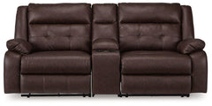Punch Up Power Reclining Sectional Loveseat with Console - Sanctuary Home Furnishings (CA)*