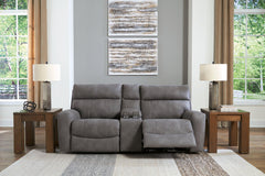 Next-Gen DuraPella Power Reclining Sectional Loveseat with Console - Sanctuary Home Furnishings (CA)*