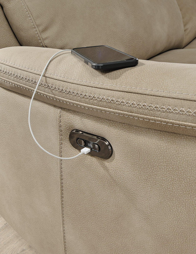 Next-Gen DuraPella Power Reclining Loveseat with Console - Sanctuary Home Furnishings (CA)*