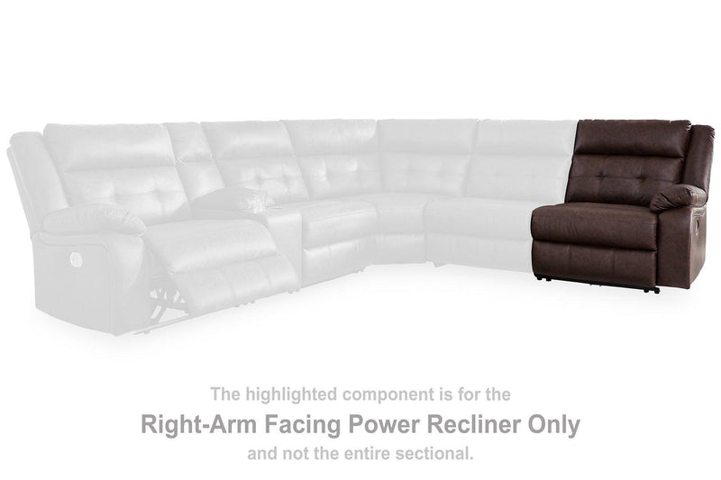 Punch Up Power Reclining Sectional Loveseat with Console - Sanctuary Home Furnishings (CA)*