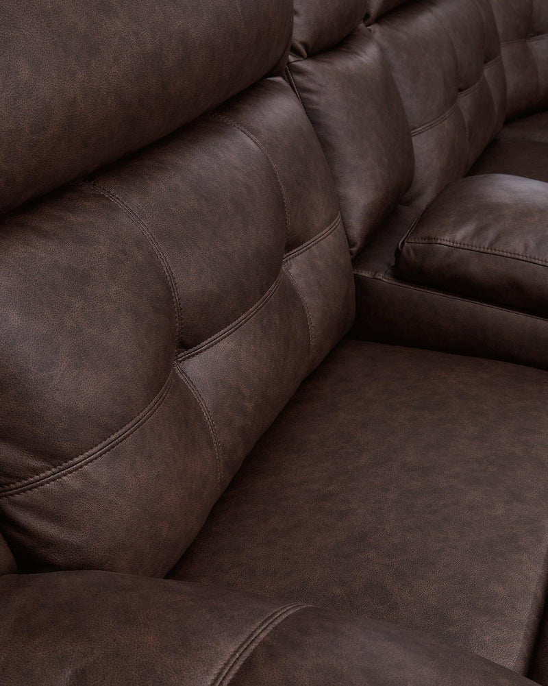 Punch Up Power Reclining Sectional Loveseat with Console - Sanctuary Home Furnishings (CA)*