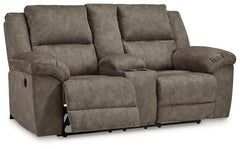 Laresview Reclining Loveseat with Console