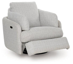 Alainmont Next-Gen Nuvella Swivel Power Recliner - Sanctuary Home Furnishings (CA)*