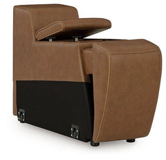 Magic Man Power Reclining Sectional Loveseat with Console - Sanctuary Home Furnishings (CA)*